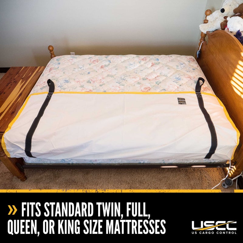 US Cargo Control Heavy Duty Canvas Mattress Carrier with Handles - 78 Inch Width - 13 Inch Depth - 24 Inch Height - Moving Supplies - Fits Twin, Full, Queen, King Mattress Sizes - 3 Pounds - Image 5
